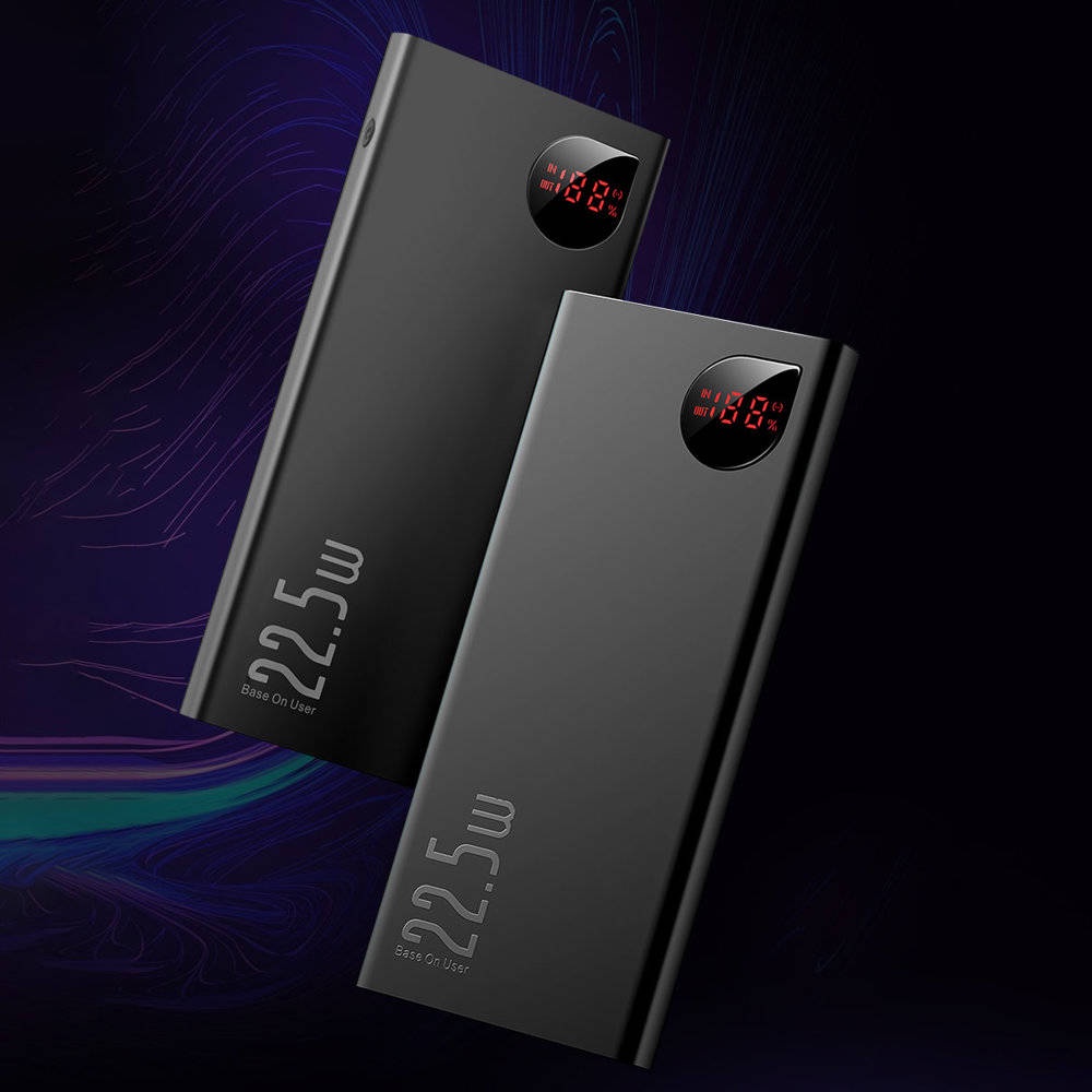 THU THẬP VOUCHER GIẢM 10% - Pin Sạc Dự Phòng Baseus  Adaman Metal Digital Display Quick Charge 22,5w 20000mah/10000mah/30000mah