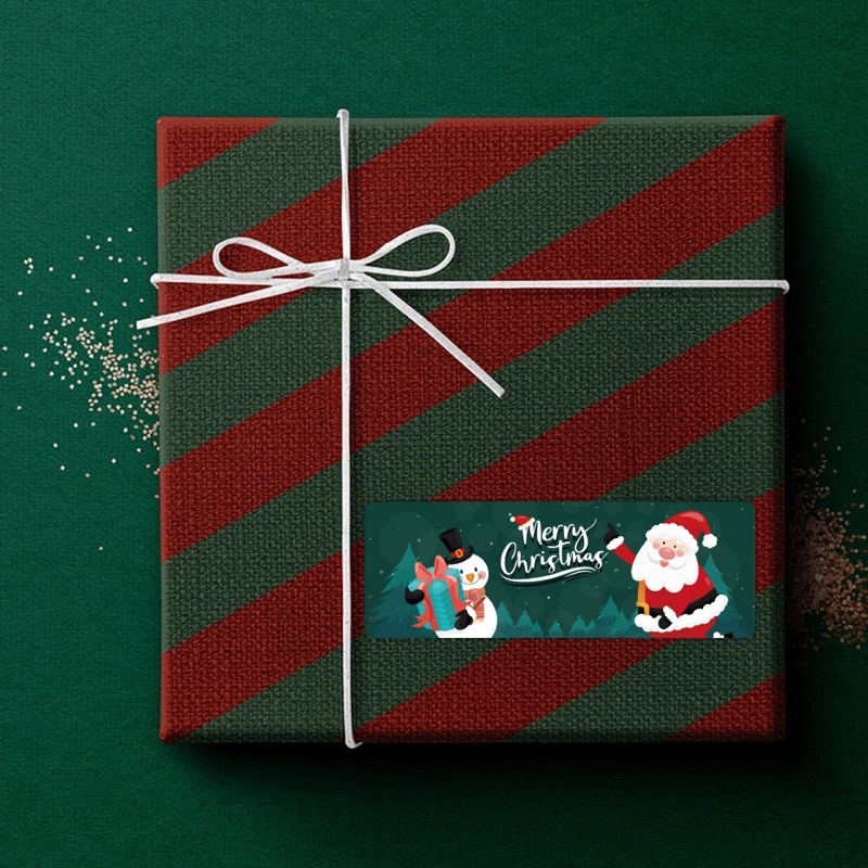 Cuộn tem dán sticker trang trí Noel