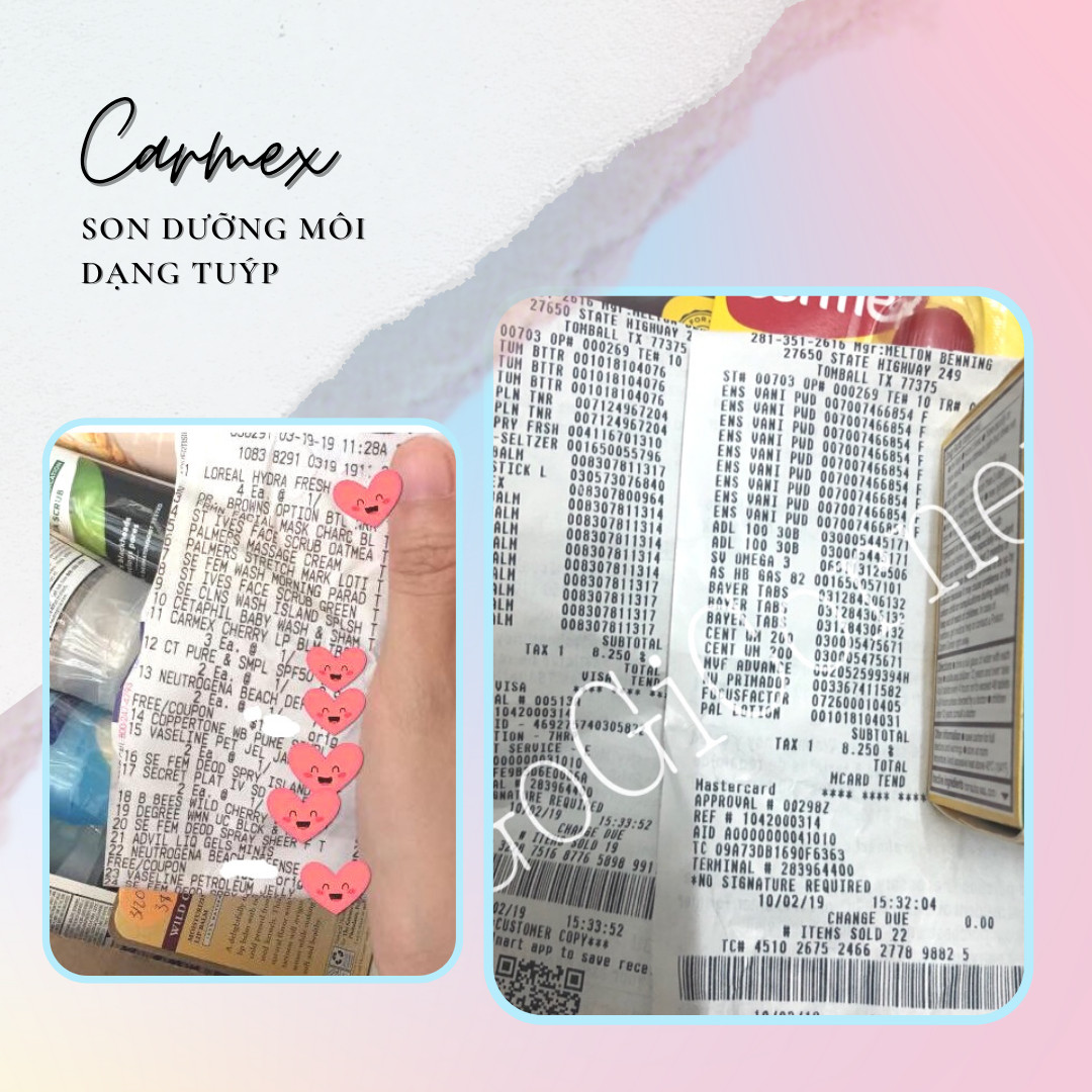 SON DƯỠNG MÔI CARMEX DẠNG TUYP 10GR