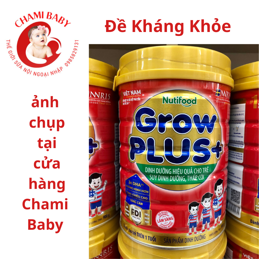 Sữa Bột Grow Plus Đỏ 900G Cho Trẻ Thấp Còi. Date luôn mới