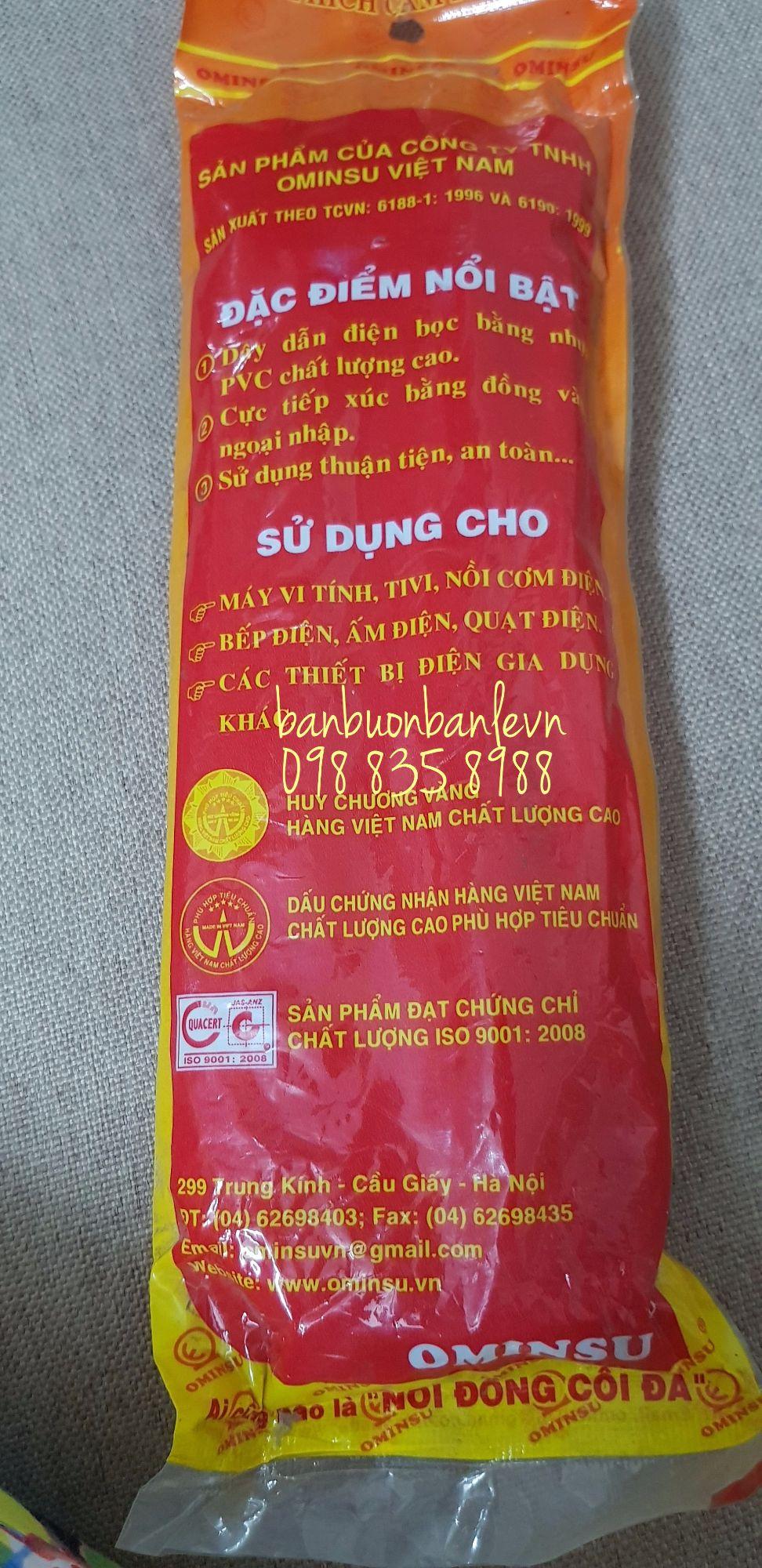Dây nguồn liền phích cắm vinakip