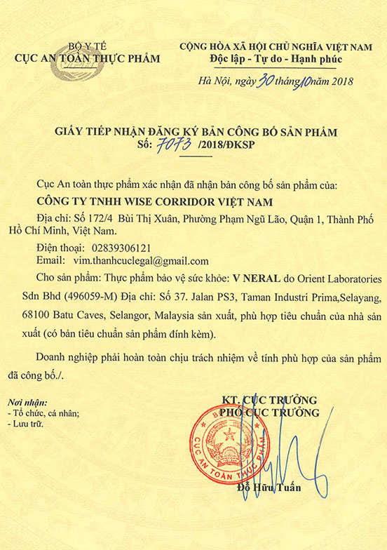 Bộ 3 sản phẩm V Live International