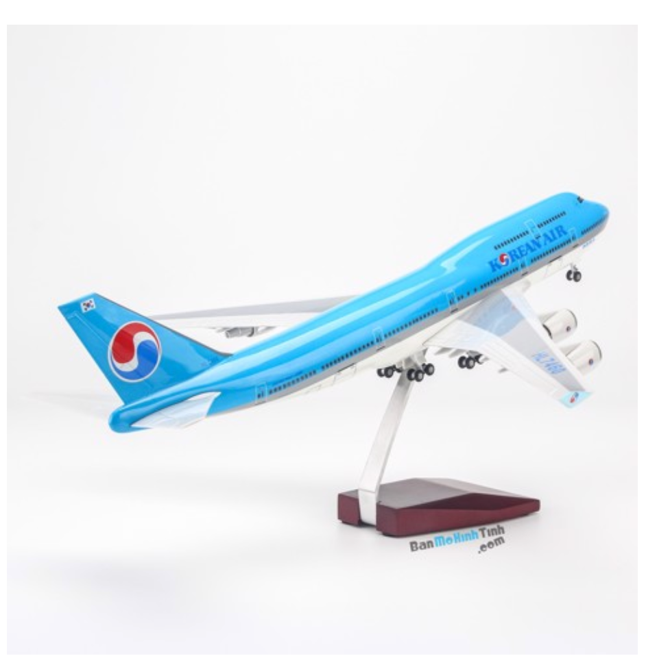 Mô hình máy bay Korean Air Boeing B747 47cm