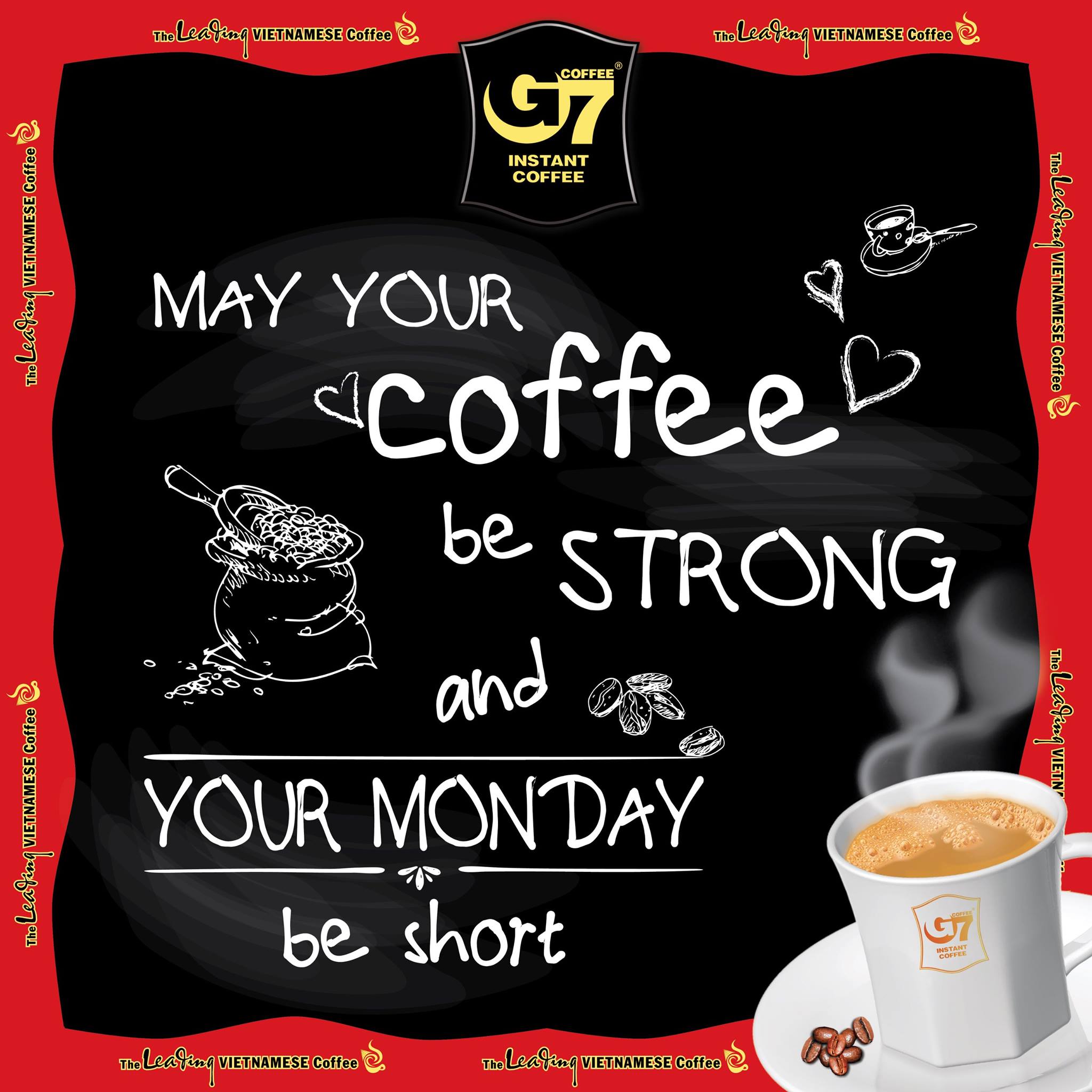 Cafe G7 3in1 Trung Nguyên-Bịch 1kg (Zin Nguyên Tem)