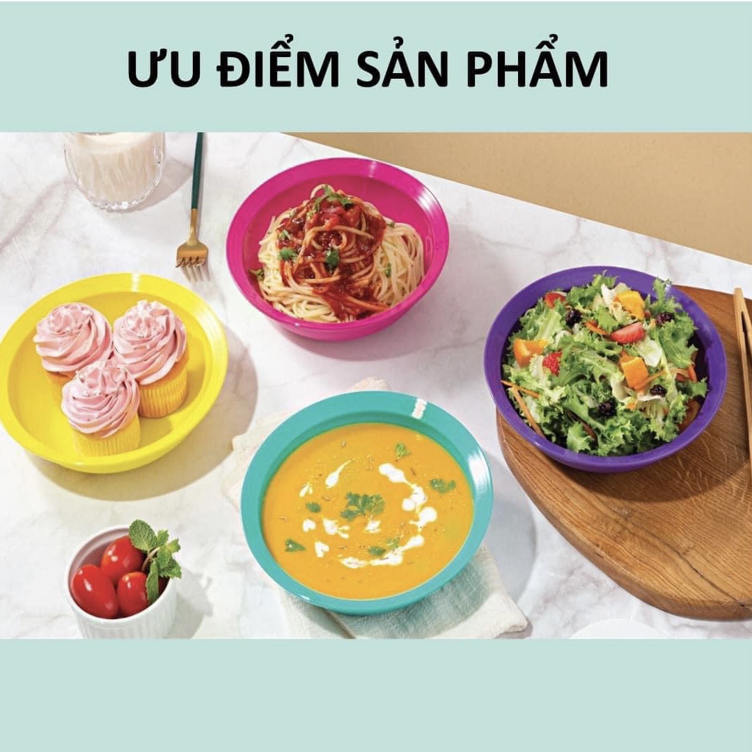 Dĩa Tupperware chịu nhiệt Plate 390ml - Tupperware Mall Chợ Lớn