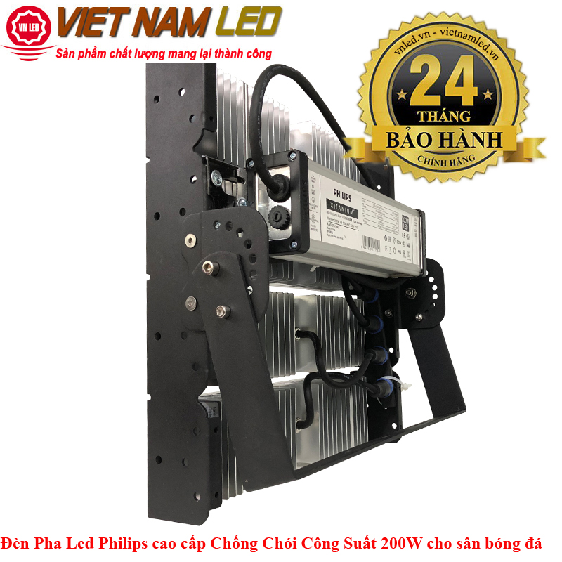 Đèn Pha Led Philips cao cấp Chống Chói Công Suất 200W cho sân bóng đá