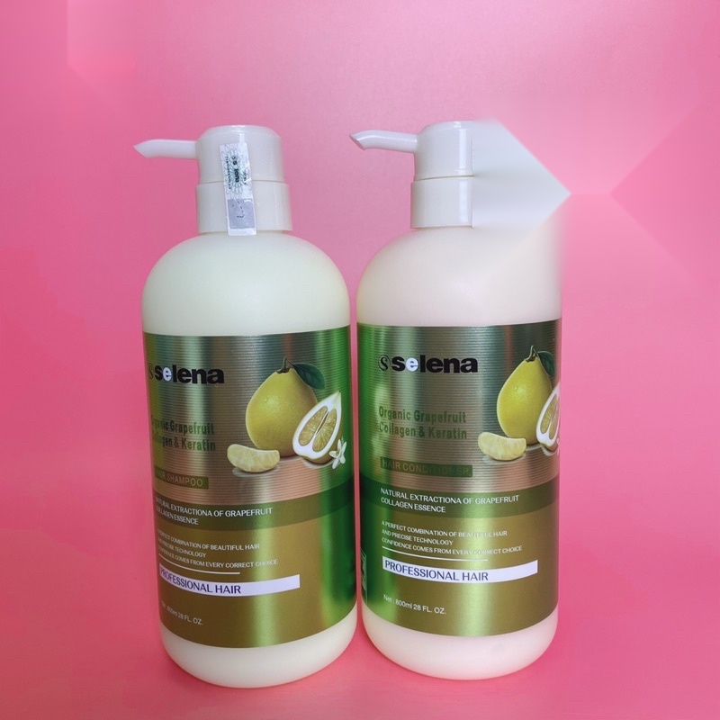 DẦU GỘI - DẦU XẢ BƯỞI SELENA NHẬP KHẨU 800ML