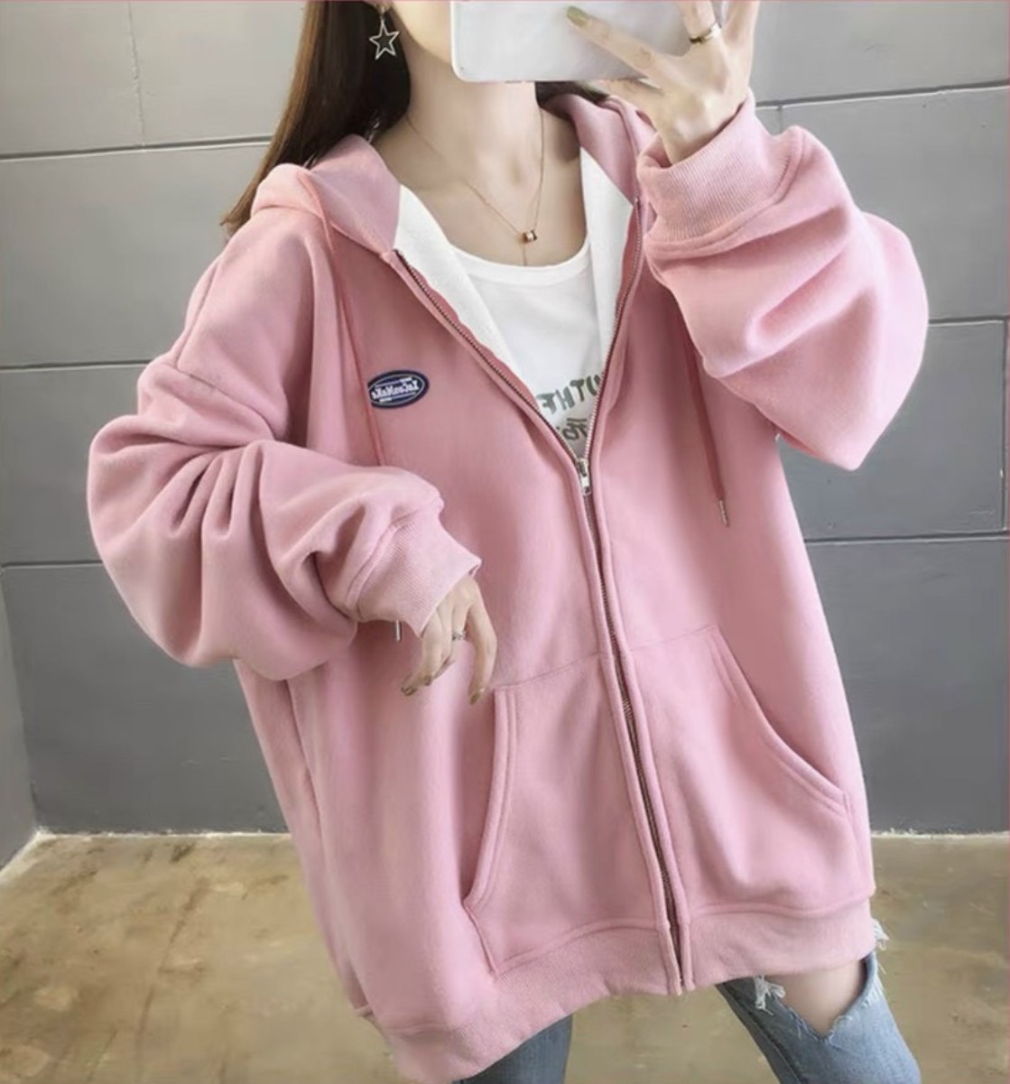 [HCM](Hot Trend) Áo Khoác Hoodie logo Áo Hoodie Form Rộng TP44