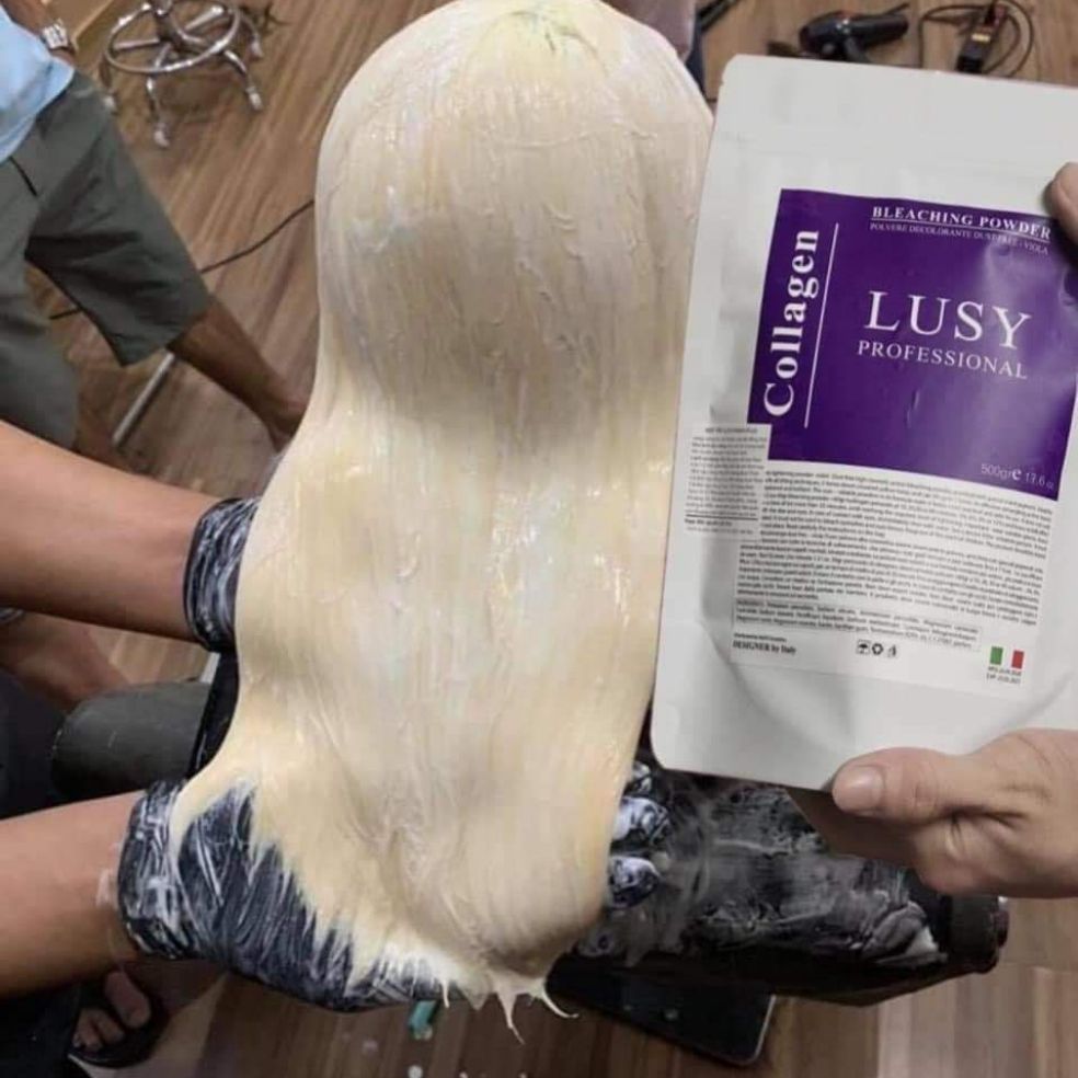 Bột Tẩy Tím Collagen Lusy 500gam