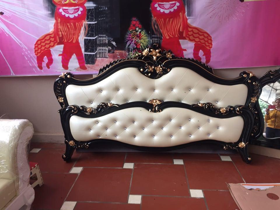 combo bộ giường tủ tân cổ điển 04