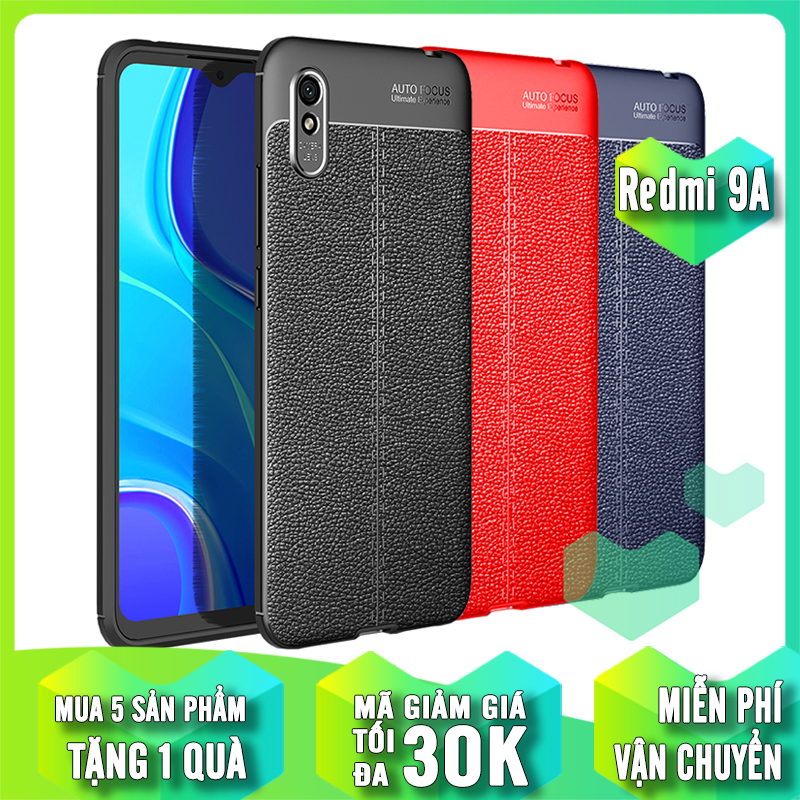 Ốp lưng cho Xiaomi Redmi 9A Giả da chống sốc
