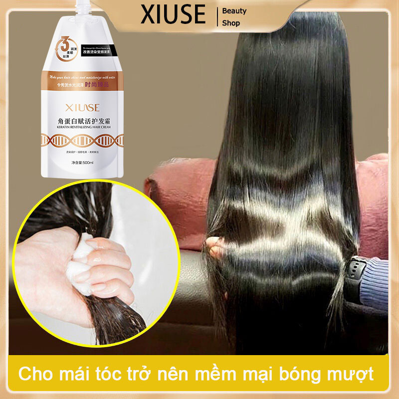 Kem Hấp Phục hồi XIUSE  500ML . Phục Hồi Tóc, Giúp Tóc Siêu Mềm Mượt