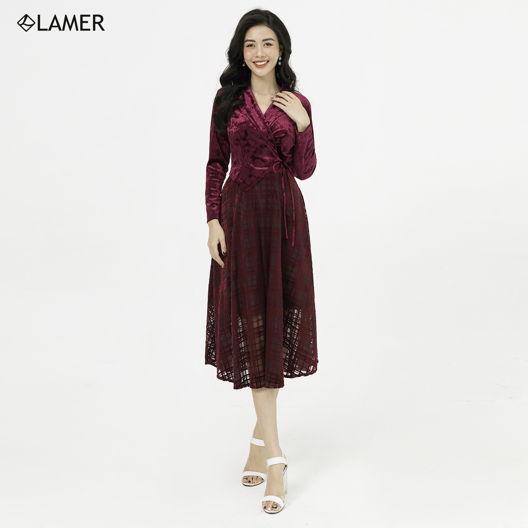 Đầm Dạ Hội Lamer Cổ 2 Ve S63L20Q046