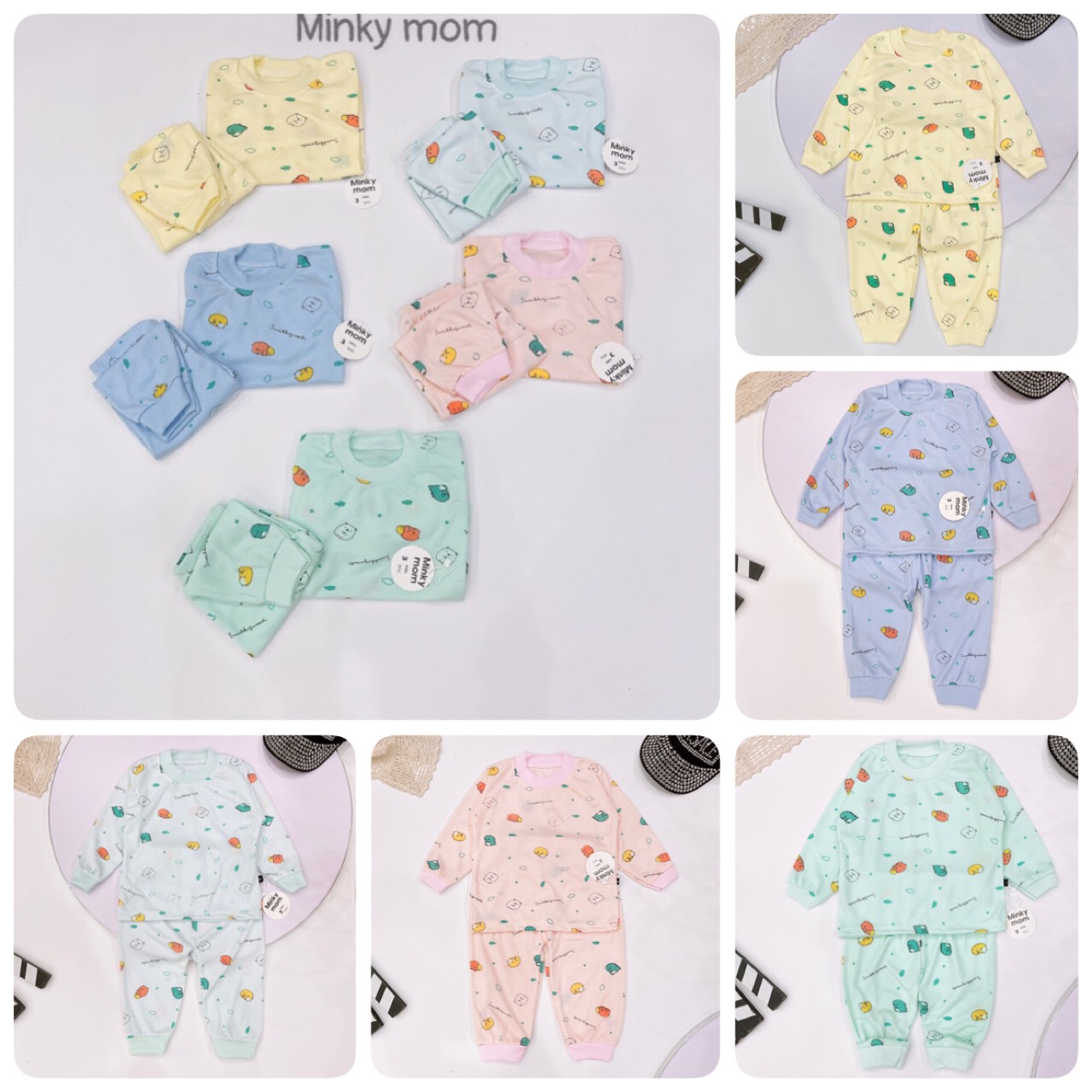 [HÀNG ĐẸP] Bộ dài tay chất COTTON NỈ minky mom cho bé trai/ gái 5-14kg - BD - HH0200 bộ nỉ dài tay, bộ dài tay nỉ, bộ dài tay cotton
