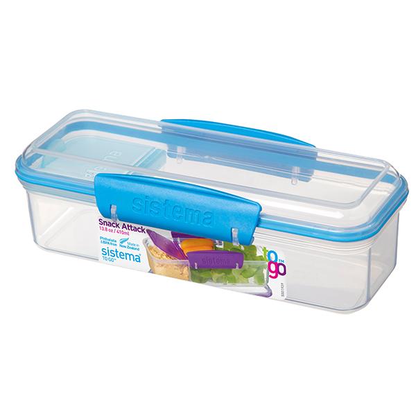 Hộp đựng thực phẩm Sistema 410ml không chứa BPA, dùng lò vi sóng, máy rửa bát, sản xuất tại New Zealand - 21479