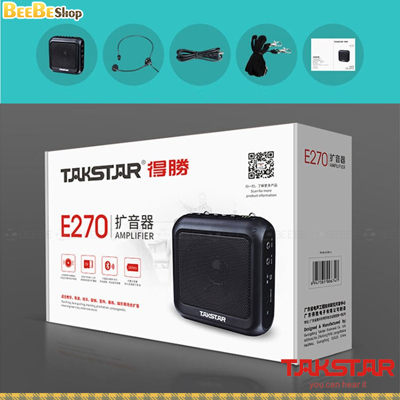 Takstar E270 - Máy Trợ Có Dây Hỗ Trợ Bluetooth Phát Audio