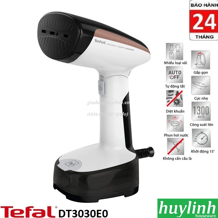 [HCM]Bàn ủi hơi nước cầm tay Tefal DT3030E0 - 1300W