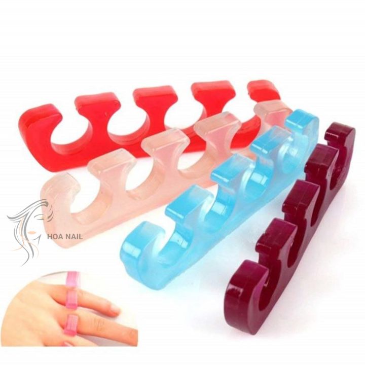 Kẹp tách ngón chân, tay silicon làm móng