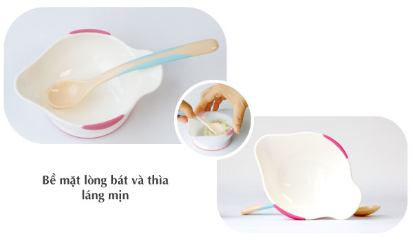 Bộ bát thìa ăn dặm ND Richell Nhật