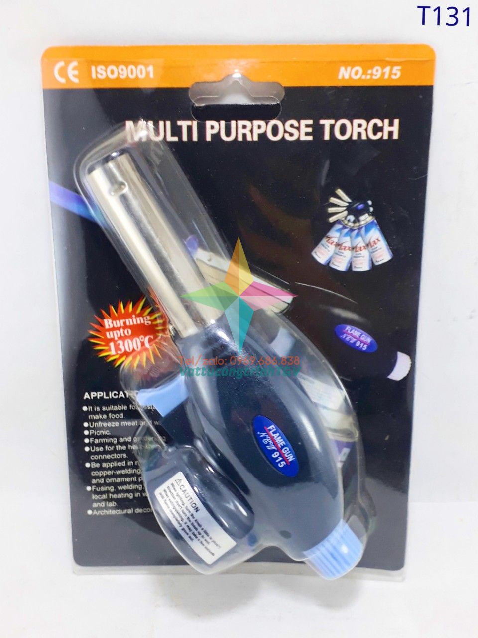 Đầu khò Gas đánh lửa điện tử 915