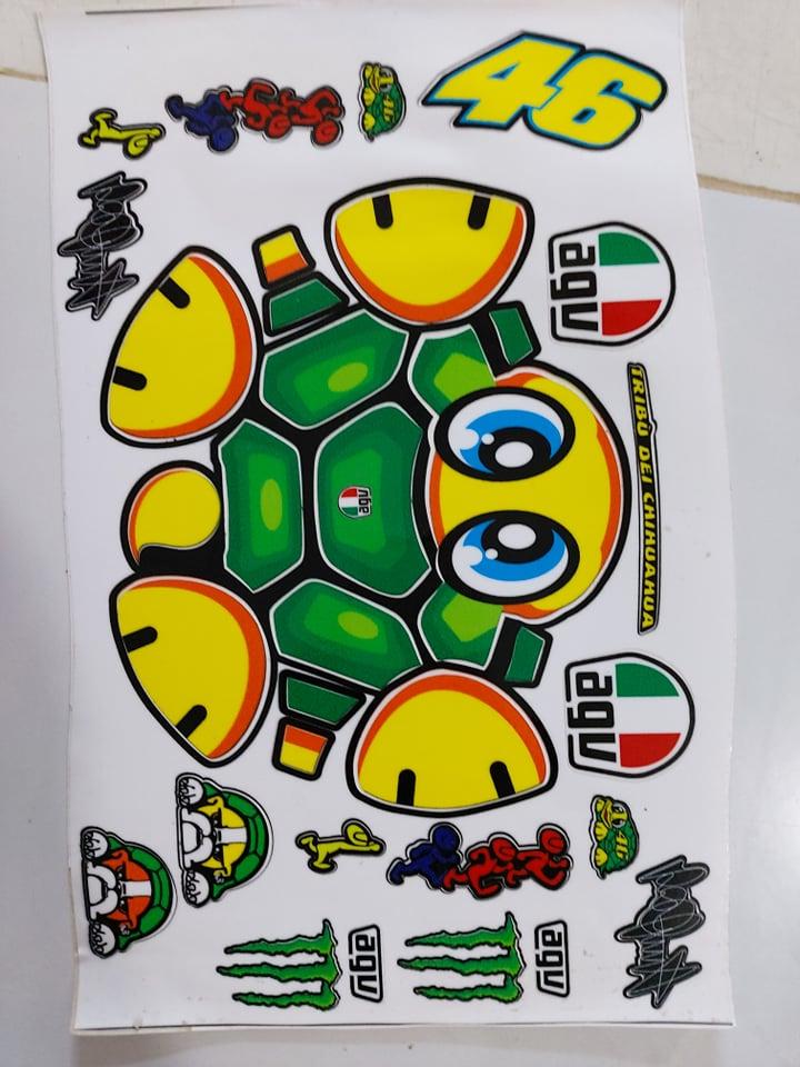 Tem dán nón nữa đầu 1/2