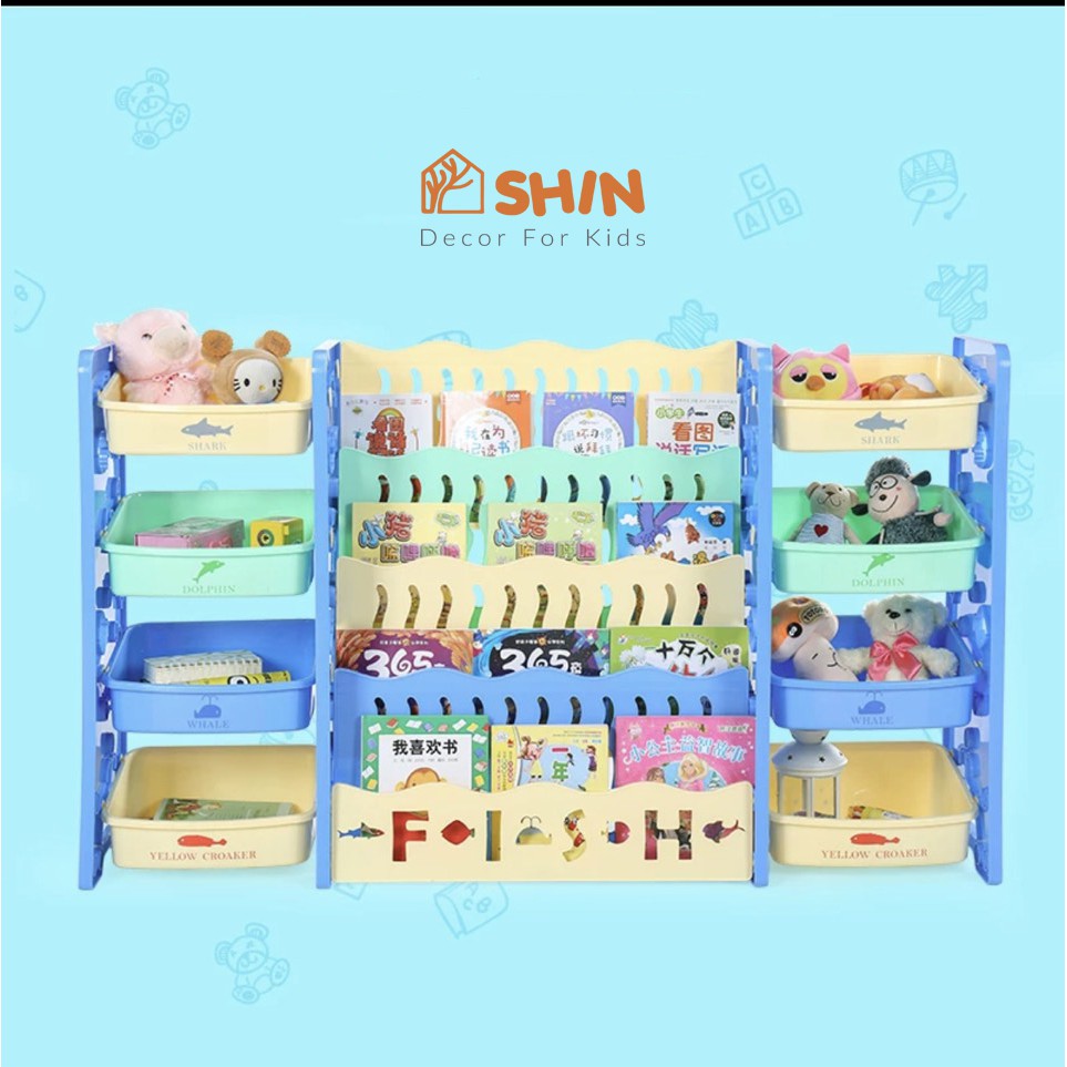 [TẶNG MŨ CHỐNG DỊCH] Kệ sách giá sách và kệ đồ chơi cho bé