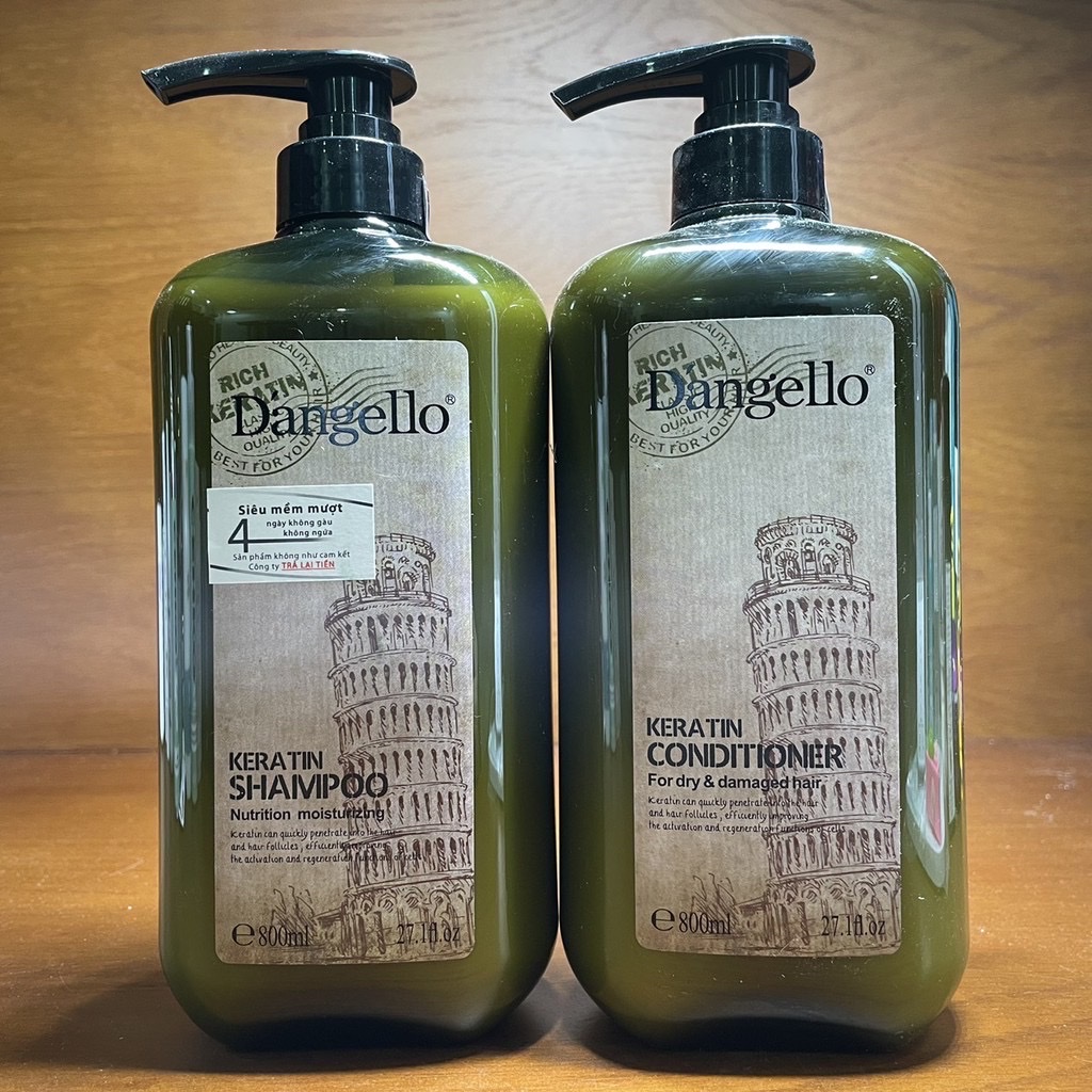 [HCM]Dầu gội xả siêu mượt Dangello Keratin 800mlx2