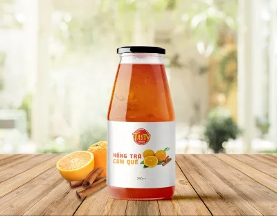 [ Chỉ giao HCM ] Hồng trà cam quế chai 250 ml