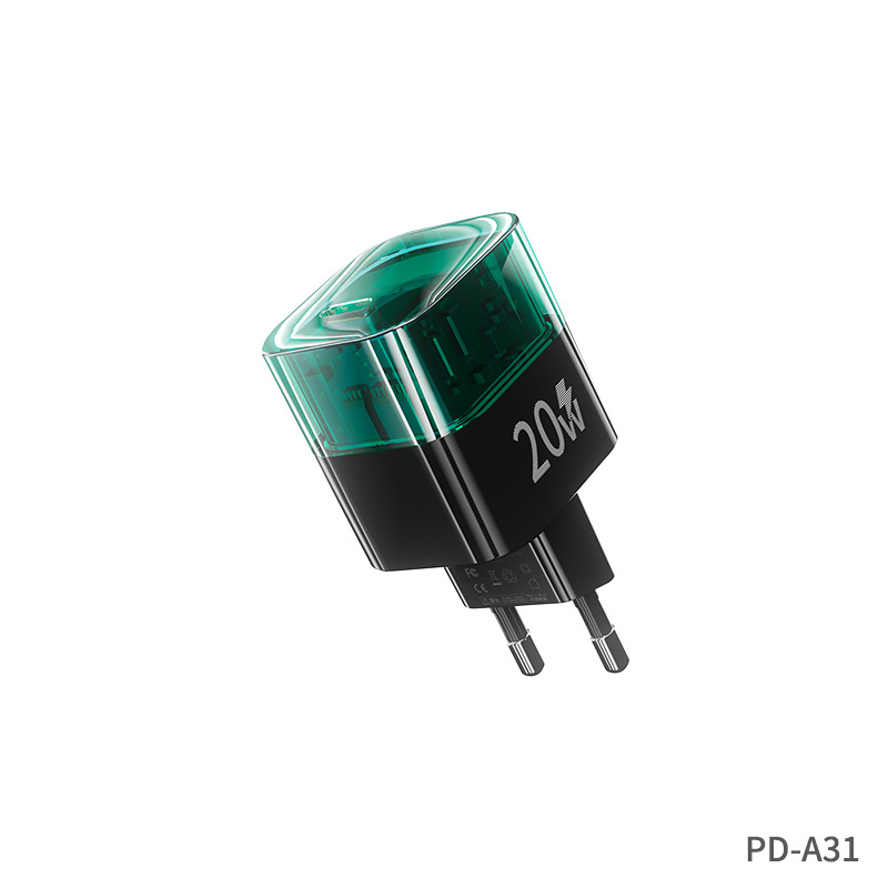 Chính hãng củ sạc trong suốt củ sạc nhanh 20w pd pioneer a + c chân cắm usb và type-c