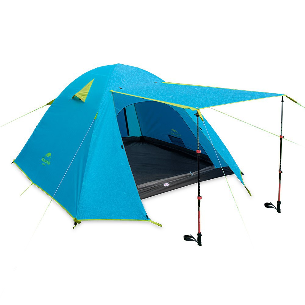 Lều cắm trại 4 người 2 lớp chống mưa nắng siêu gọn nhẹ Naturehike NH18Z044-P