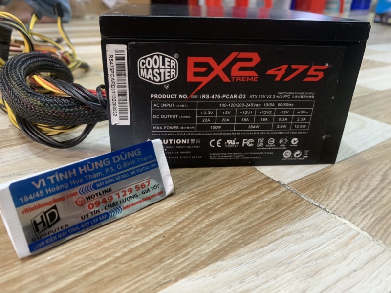 Bảng giá Nguồn 500w Cooler Master Extreme II RS-475 BH 01 thang Phong Vũ