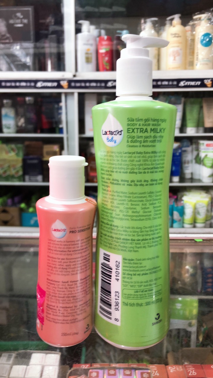[HCM]Sữa tắm gội Lactacyd milky 500ml