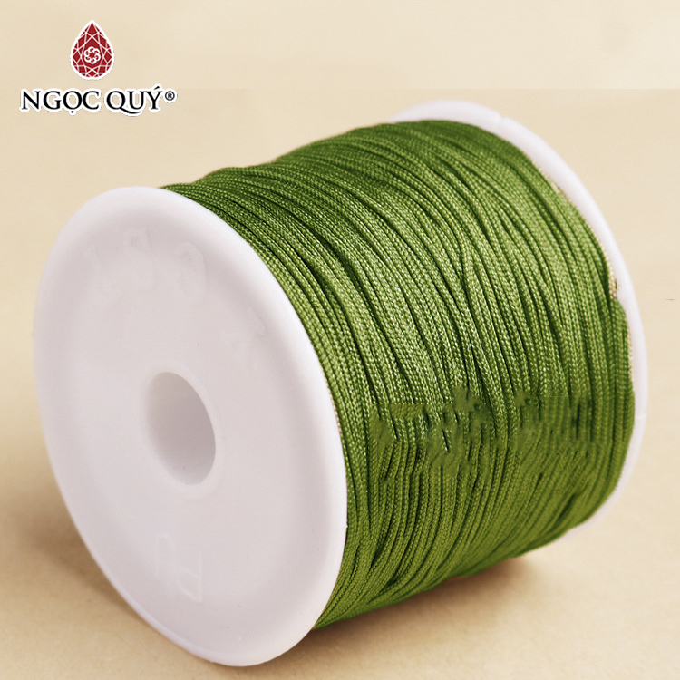 [HCM]Bó 20m dây vải dù 0.8mm đan vong đủ màu - Bó dây vải dù 0.8mm handmade Ngọc Quý Gemstones