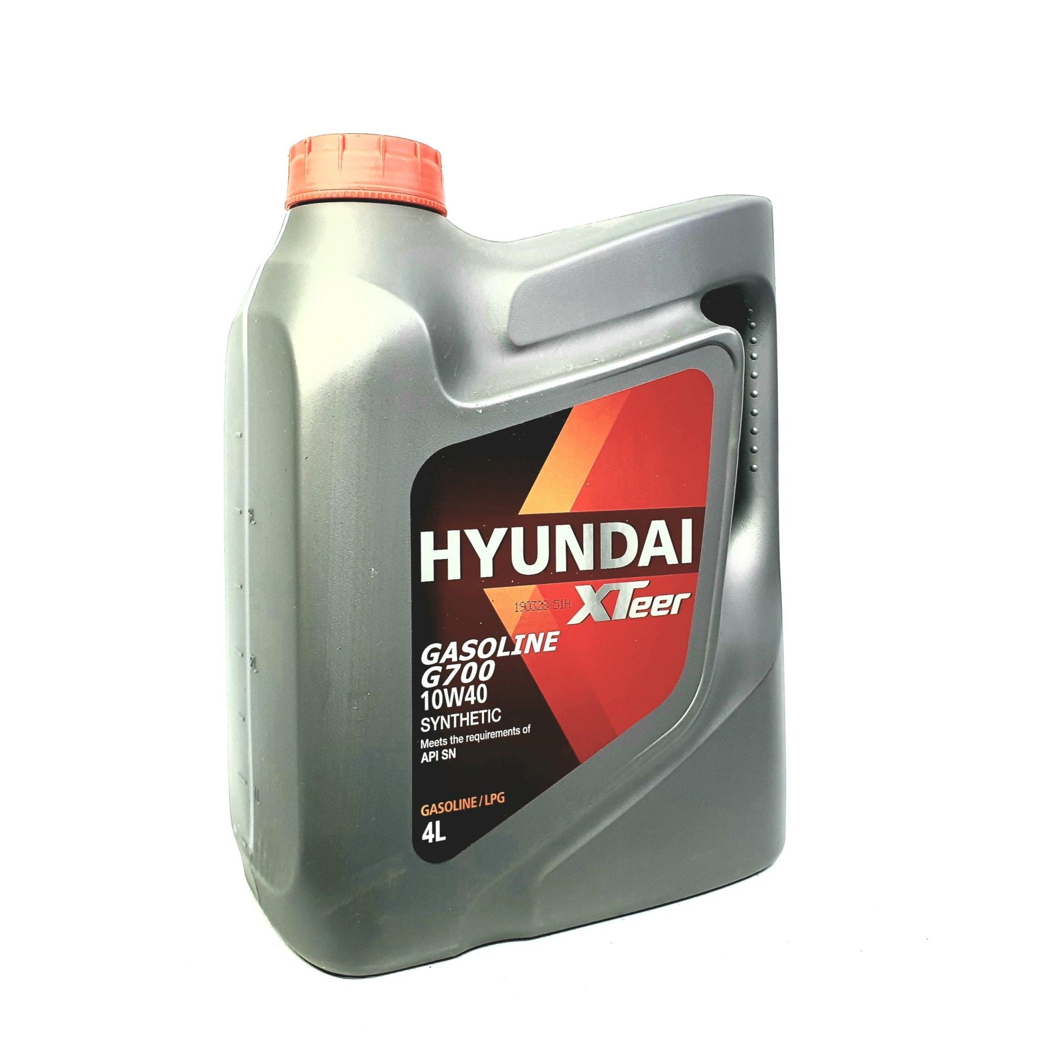 [HCM]HYUNDAI XTEER GASOLINE G700 10W40 SN 4L Nhớt động cơ máy xăng