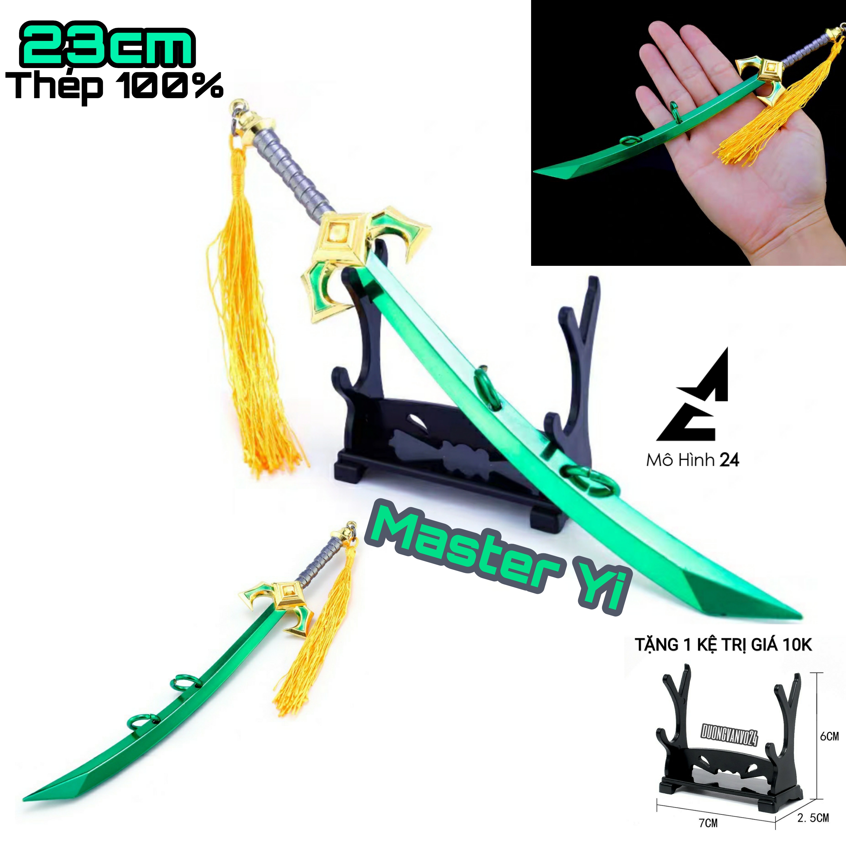 Mô hình kiếm của Master Yi trong Liên minh huyền thoại LOL katana ninja league of legend mô hình 24