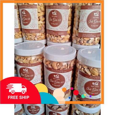 500GR HẠT ĐIỀU RANG MUỐI BỂ ĐÔI GIÒN BÉO NGẬY