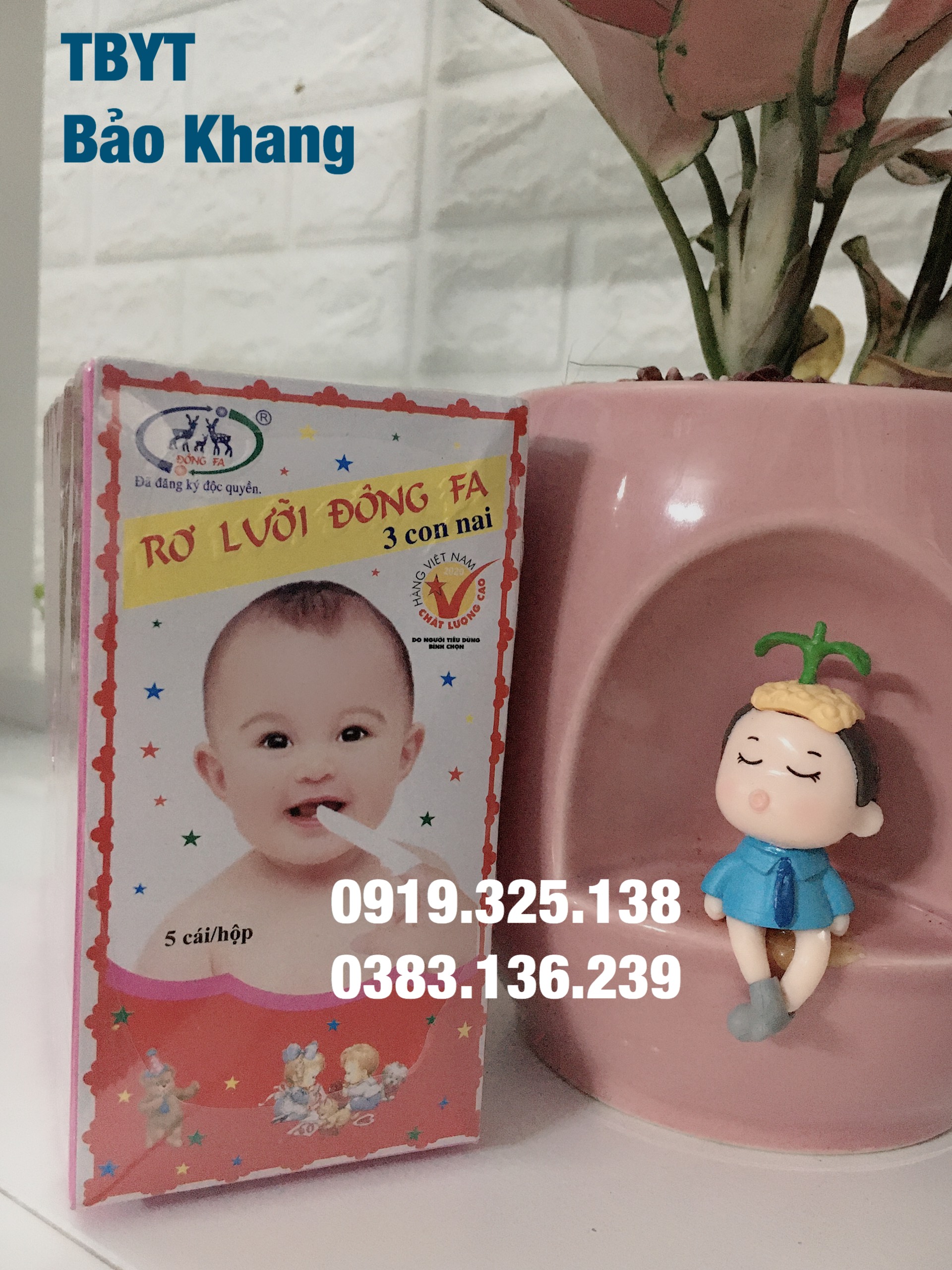 [HCM]Lốc 10 hộp Gạc Rơ Lưỡi Đông Fa Cho Bé
