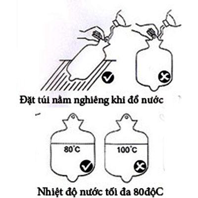 Túi chườm nóng lạnh cao su dẻo 2000ml