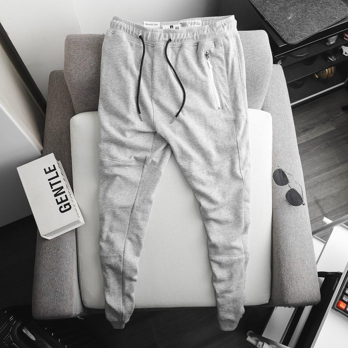 [VNXK] Quần jogger thun 2 màu Đen/Xám - shop LASTORE