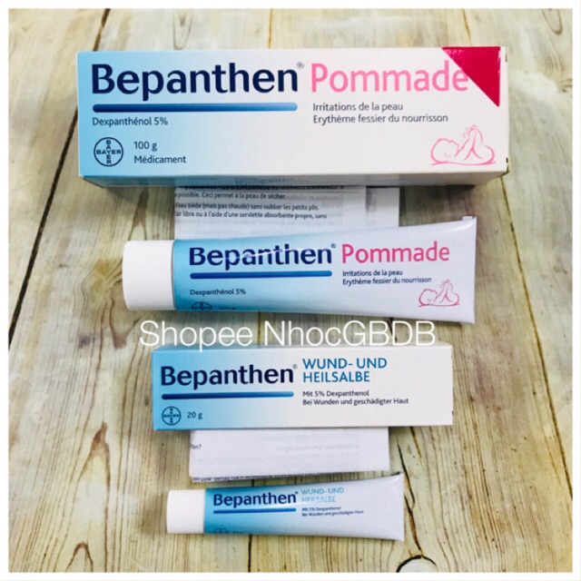 [11/2022] Kem chống hăm Bepanthen 20gr Đức/100gr Pháp