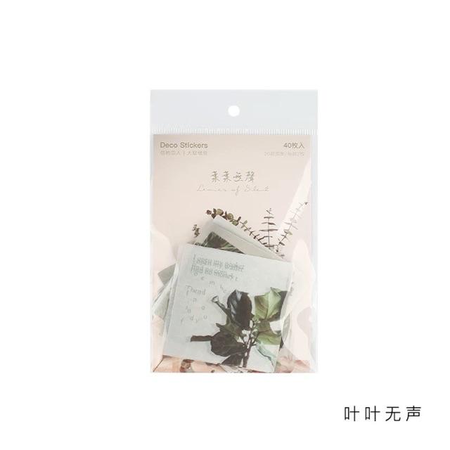 Set 40 pcs stickers về cuộc sống