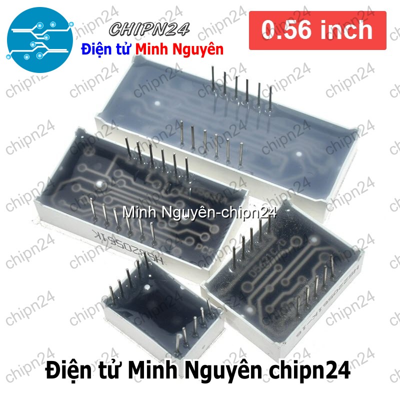Led 7 Đoạn 0.56 inch Sáng Đỏ (1/2/3/4 Số Âm/Dương chung)- [Chọn Loại] - HHH.00198