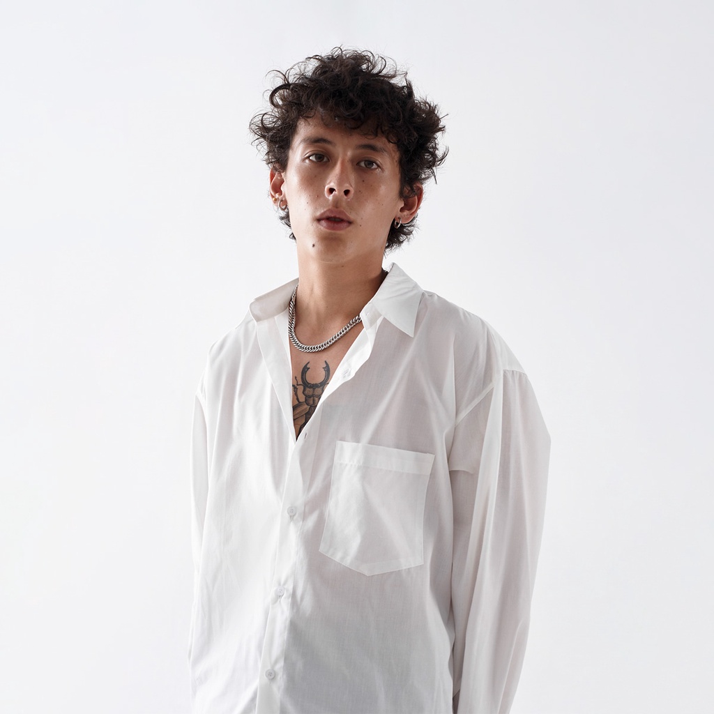 Áo sơ mi trắng form rộng - Oversized White Shirt