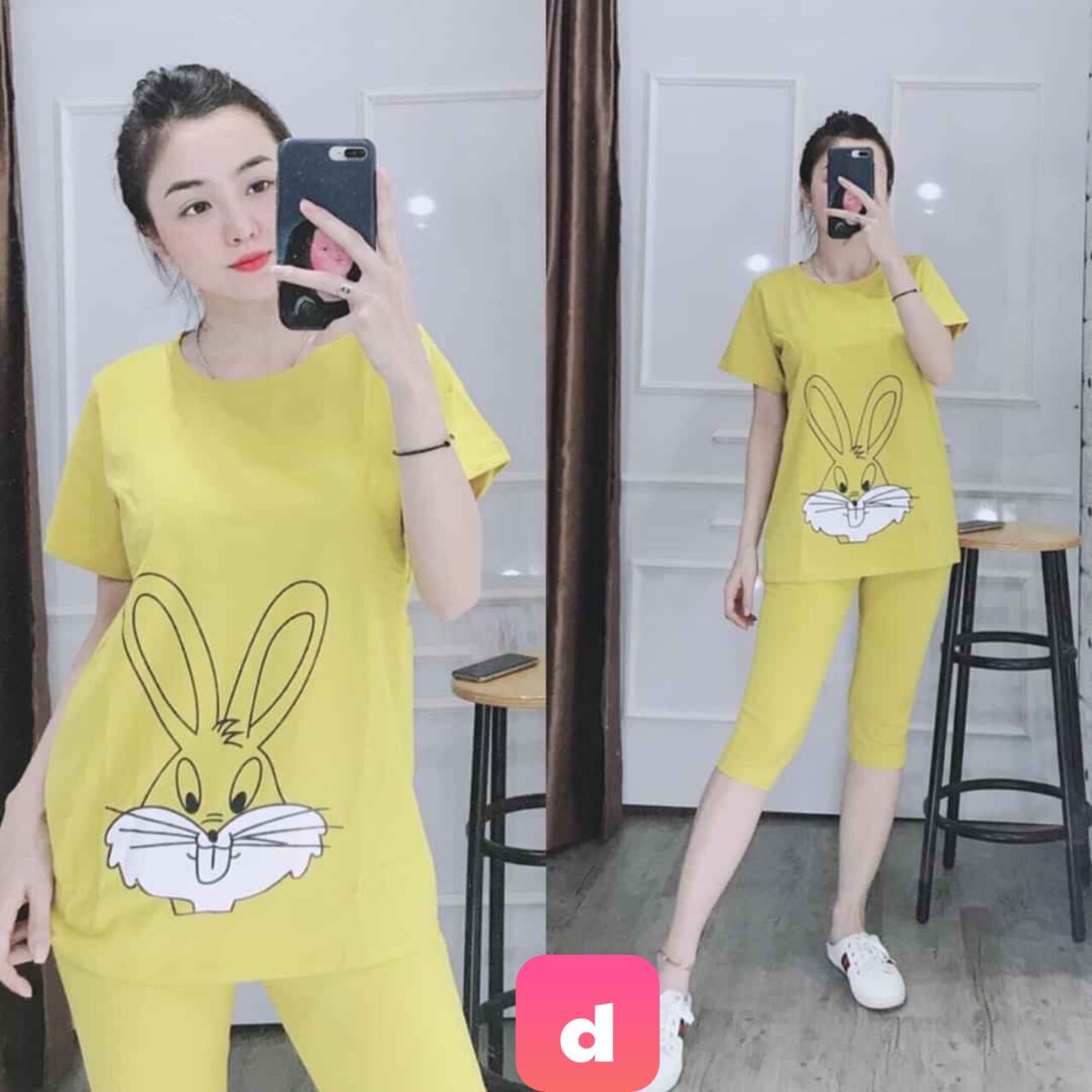 SET BỘ ĐỒ THUN MẶC NHÀ NỮ SIÊU XINH
