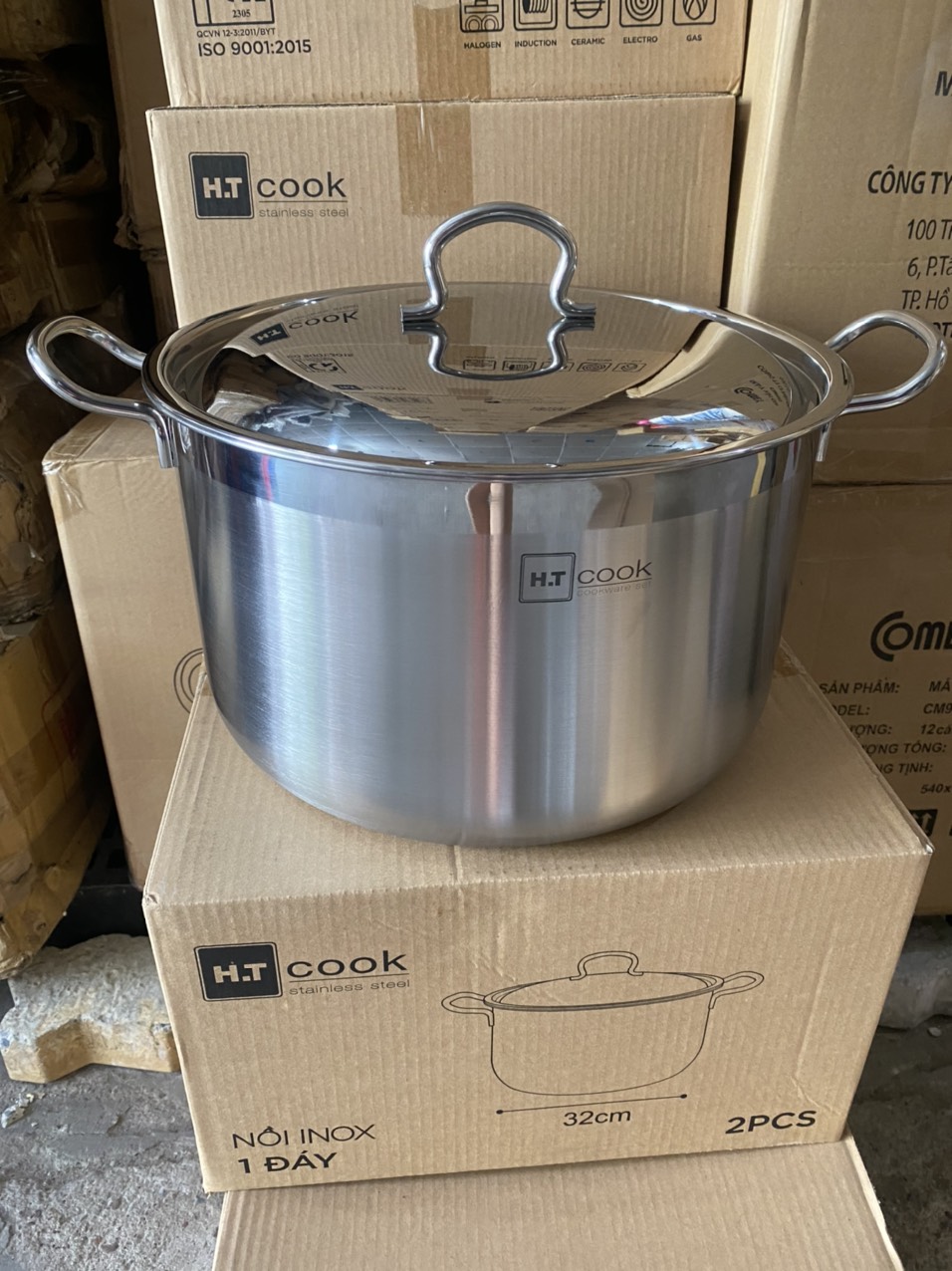Nồi luộc gà inox cao cấp ht cook 32cm
