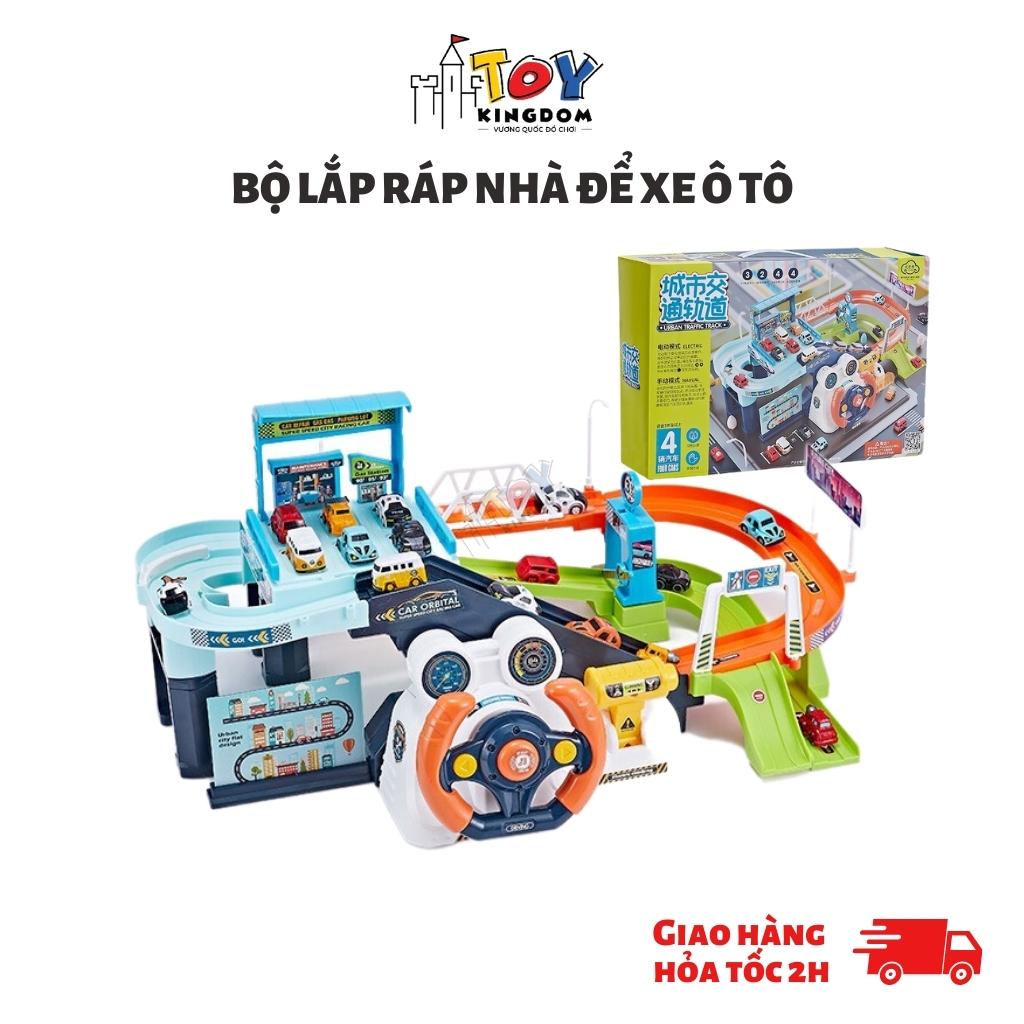 Bộ Đồ Chơi Lắp Ráp Nhà Để Xe Ô Tô Cho Bé
