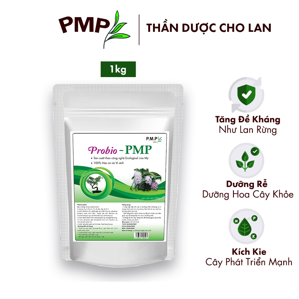 Phân tan chậm cho lan Probio PMP hữu cơ vi sinh 1kg