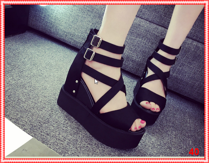 [HCM]Giày sandal nữ đế xuồng S040
