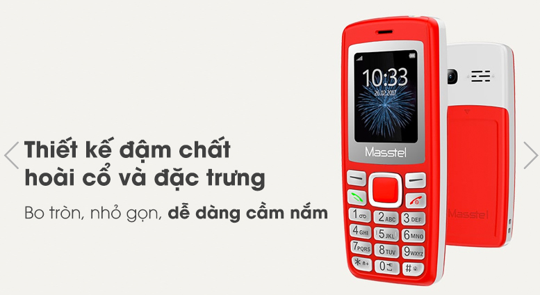Điện thoại Masstel IZI 120 - Chính hãng (bảo hành 12 tháng)