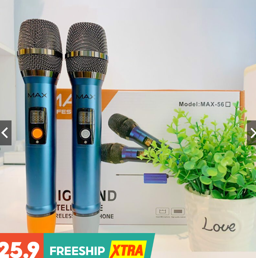 Trọn bộ sản phẩm Micro Không dây Max 21, Max 32, Max 39, Max 56 siêu phẩm